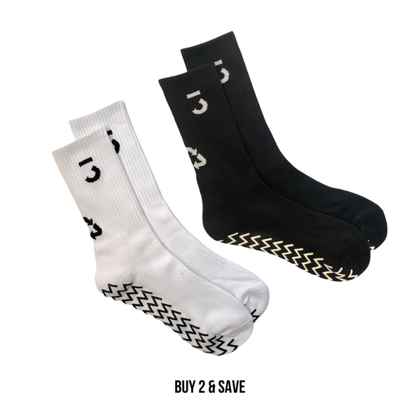 2 PACK - Recycled Grip Socks - Mixed ♻