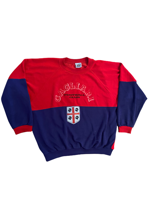 Cagliari 1990/91 Le Felpe Dei Grande Club X Parmalat Football Sweatshirt