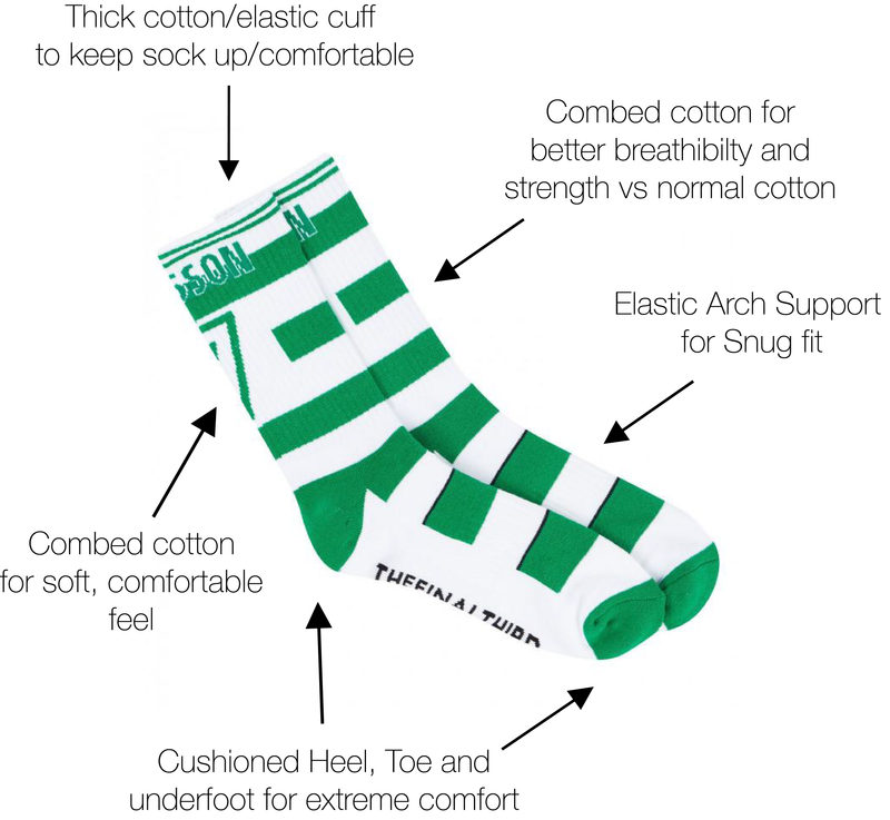 Celtic 97/99 Home - Larsson Socks